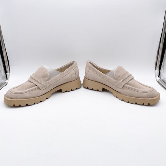 Dolce Vita Women's Elias Lug Sole Tailored Loafer Flats Dune Suede Size 7.5 - Picture 6 of 12